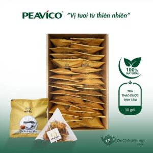 Trà Tịnh Tâm Peavico - Giảm Stress, Ngủ Ngon Hộp 30 gói