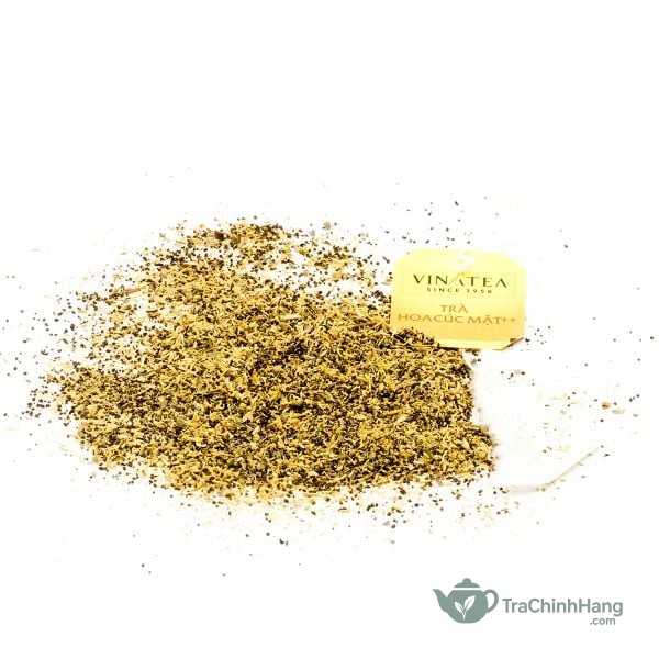 Màu vàng đặc trưng của trà hoa cúc mật Vinatea