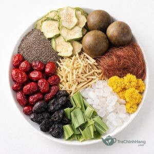 trà sâm bí đao - ly trà bí đao mát lạnh