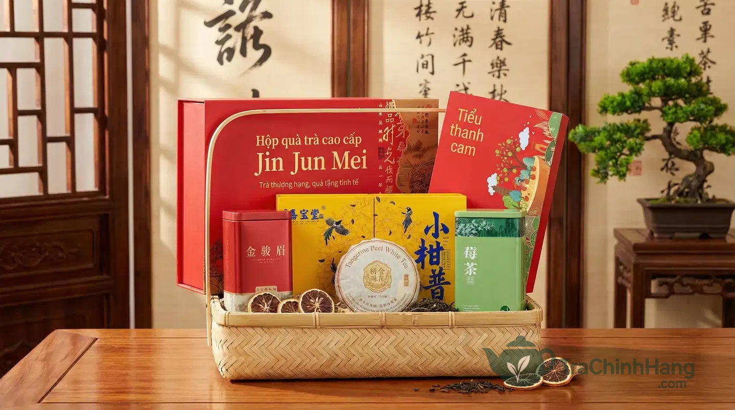 Các mẫu hộp trà biếu Tết thiết kế tinh xảo tại Trà Chính Hãng