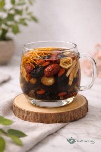 trà bổ thận tráng dương - trà thảo mộc đông trùng